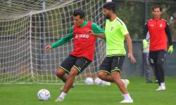 المنتخب العراقي يواصل استعداته للقاء عمان بافتتاح خليجي 25